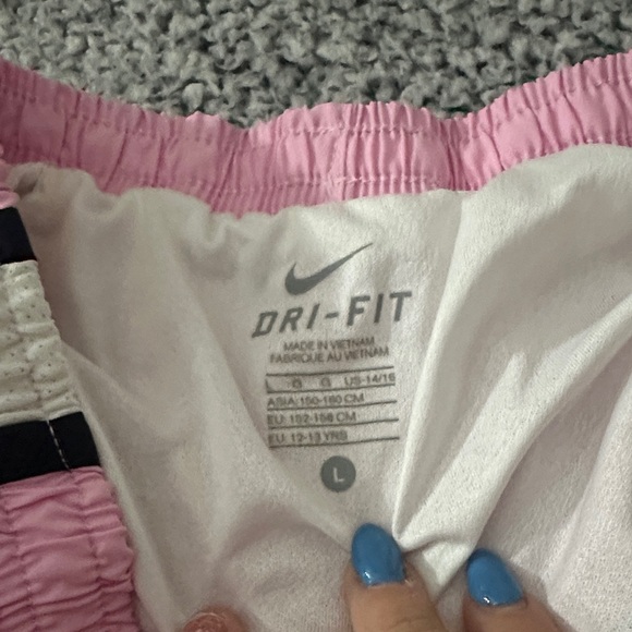 Nike Women's Athletic Large + XL Shorts (Pink and Magenta) - Picture 4 of 5